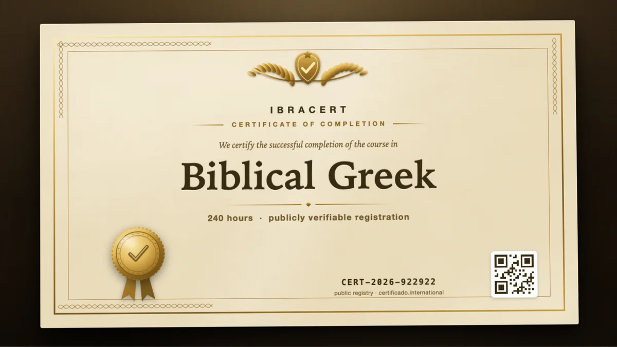 Cover of the Biblical Greek course