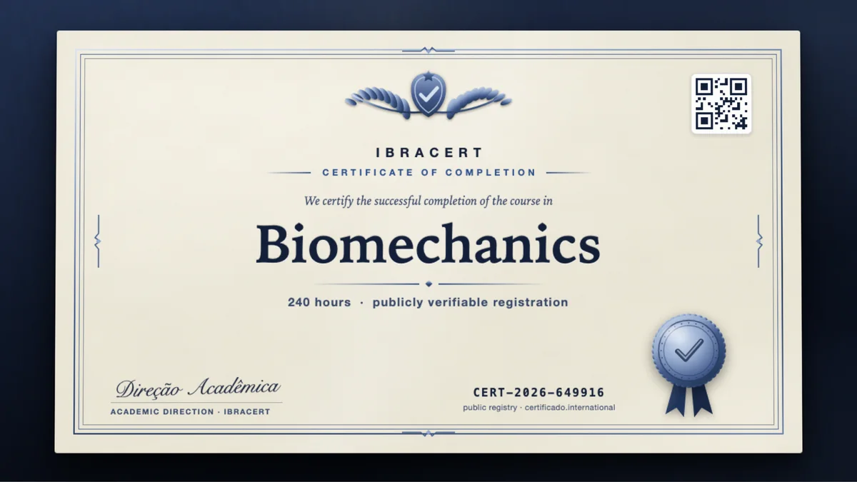 Cover of the Biomechanics course