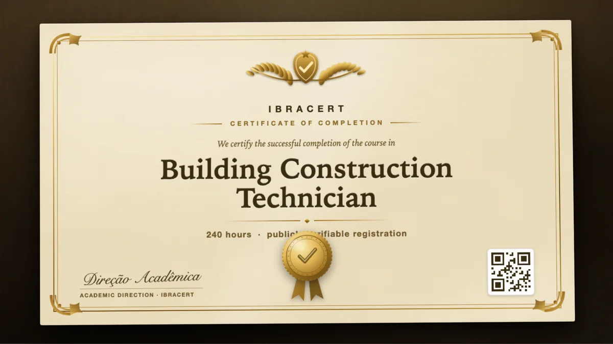 Cover of the Building Construction Technician course
