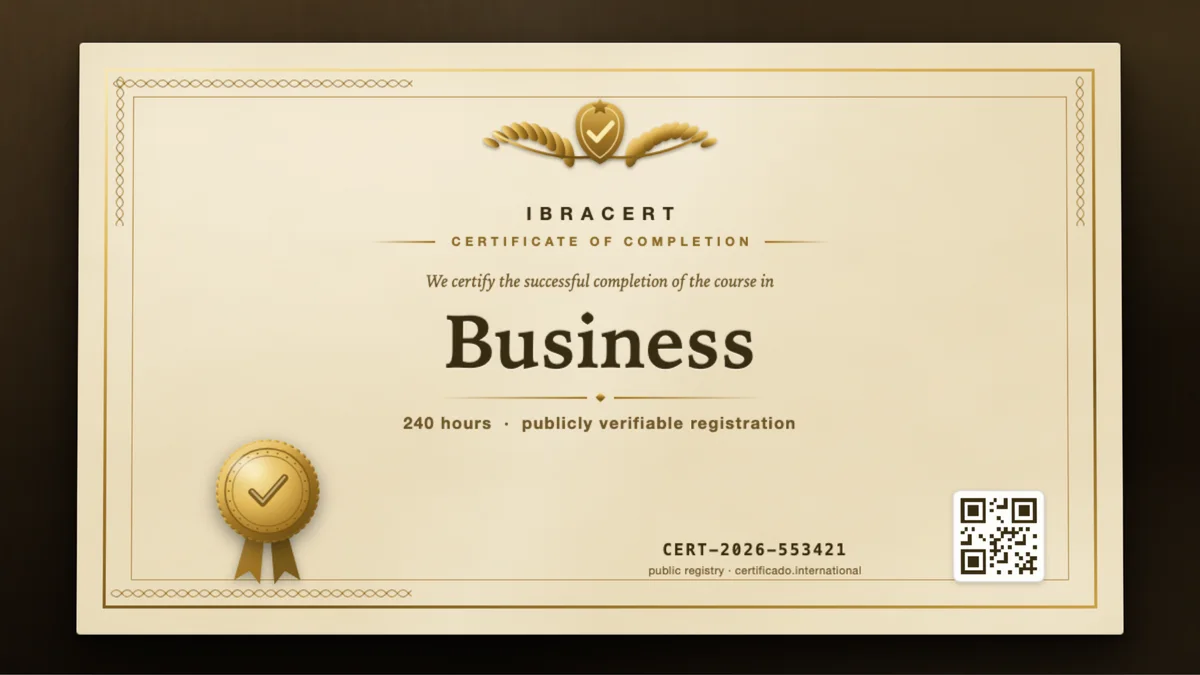 Cover of the Business course