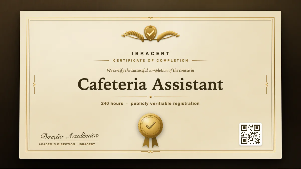 Cover of the Cafeteria Assistant course