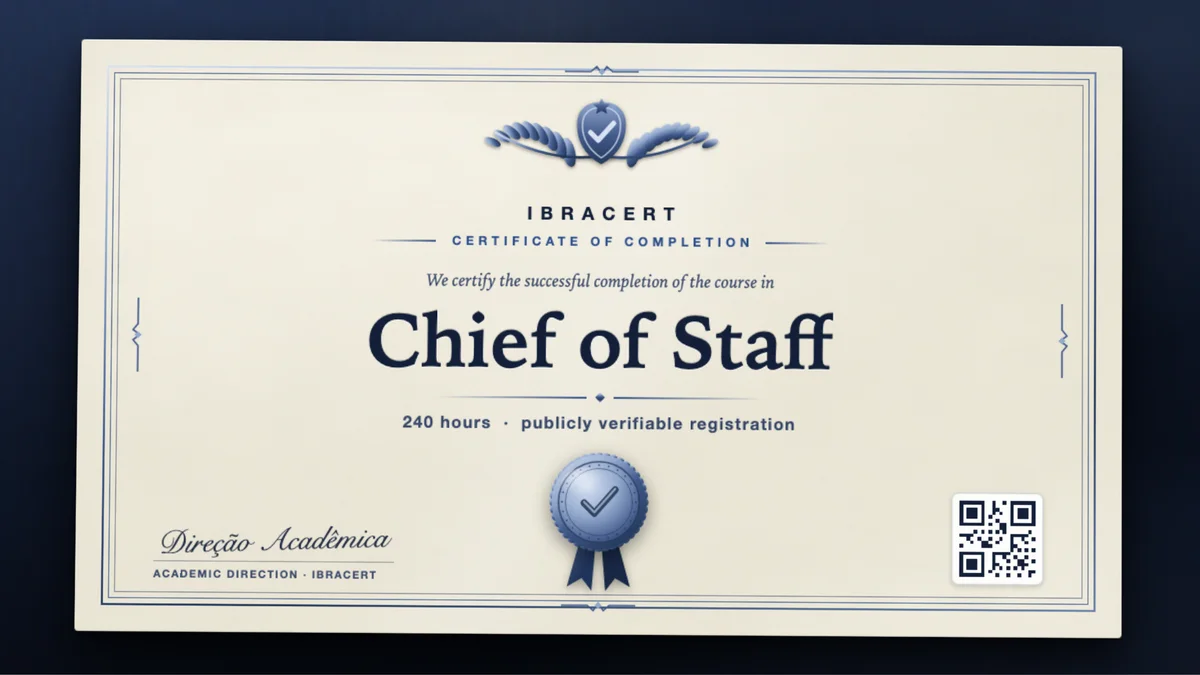 Cover of the Chief of Staff course