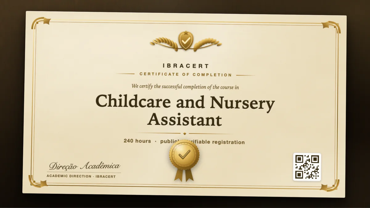 Cover of the Childcare and Nursery Assistant course