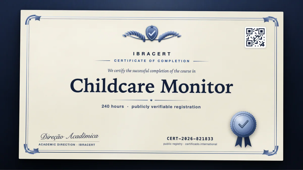 Cover of the Childcare Monitor course