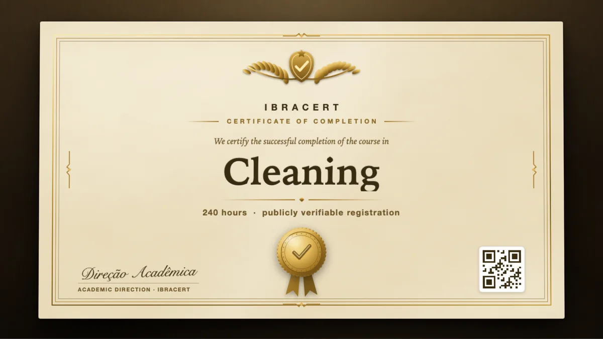 Cover of the Cleaning course