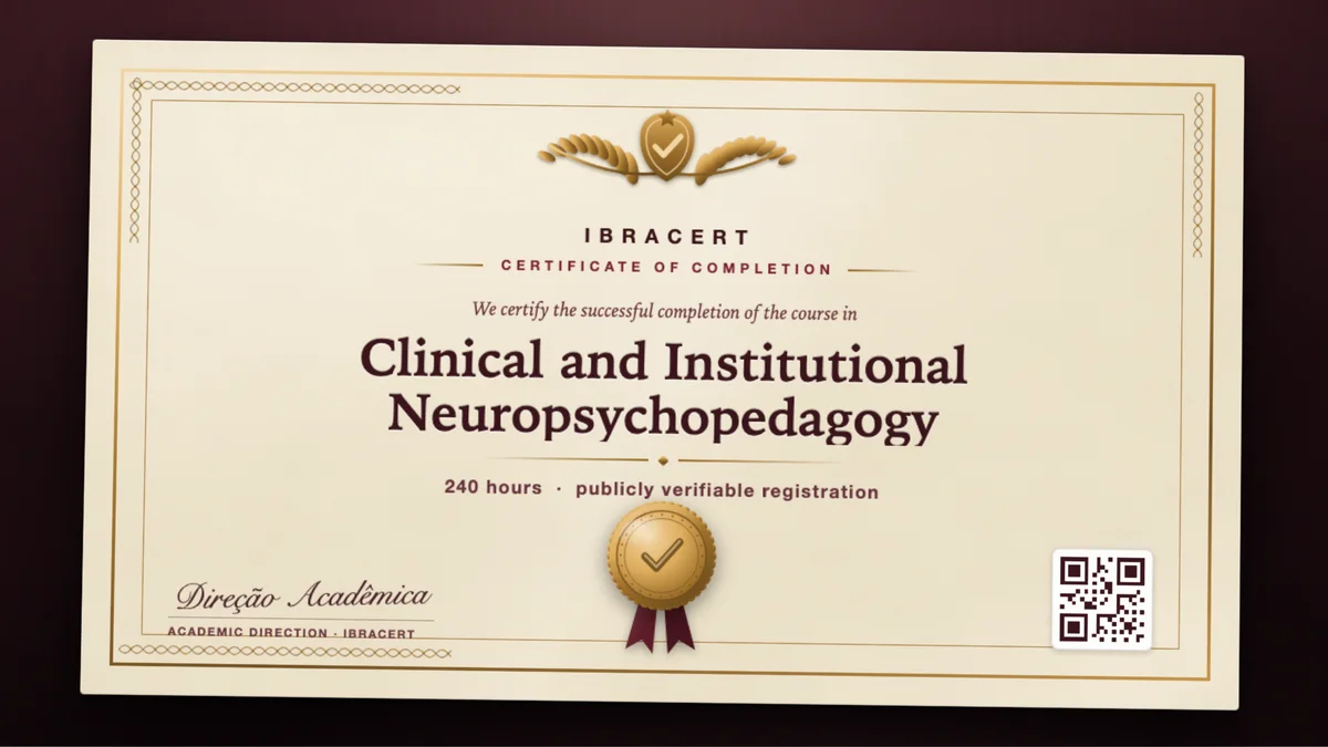 Cover of the Clinical and Institutional Neuropsychopedagogy course