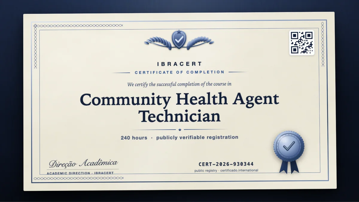 Cover of the Community Health Agent Technician course