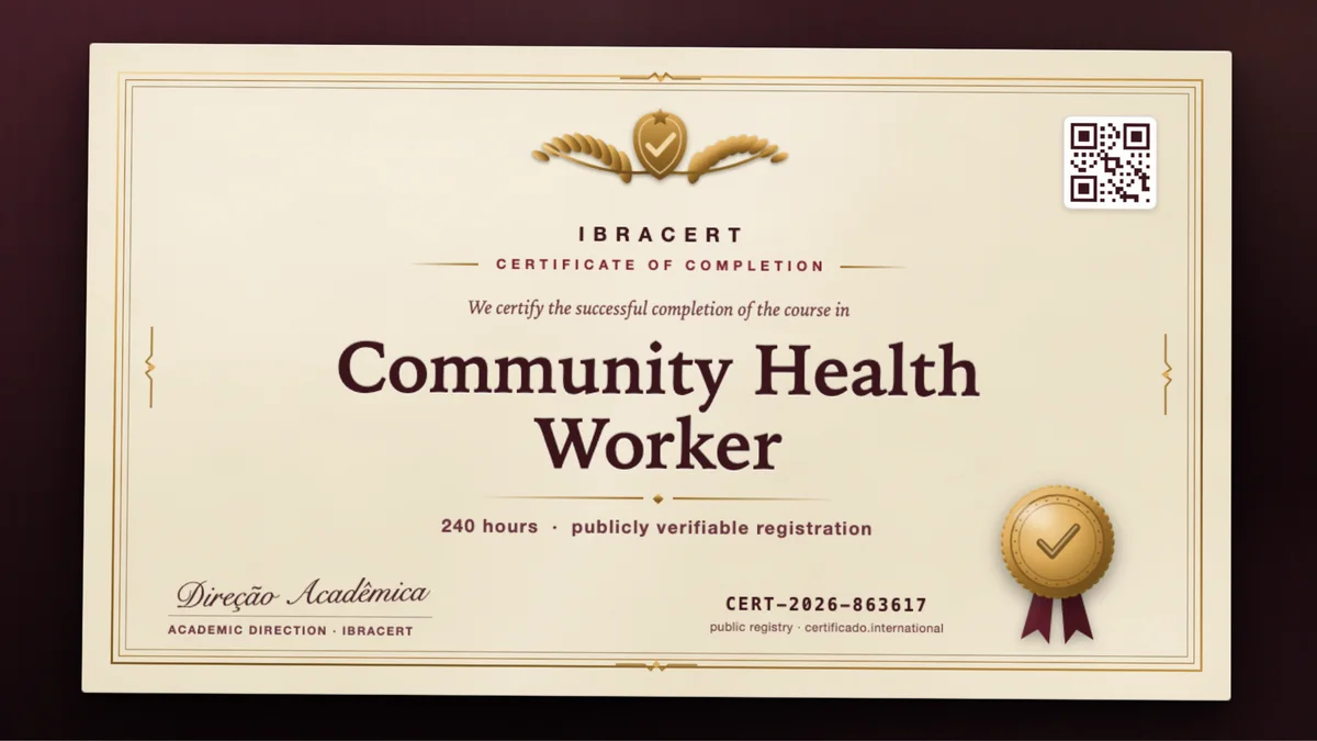 Cover of the Community Health Worker course