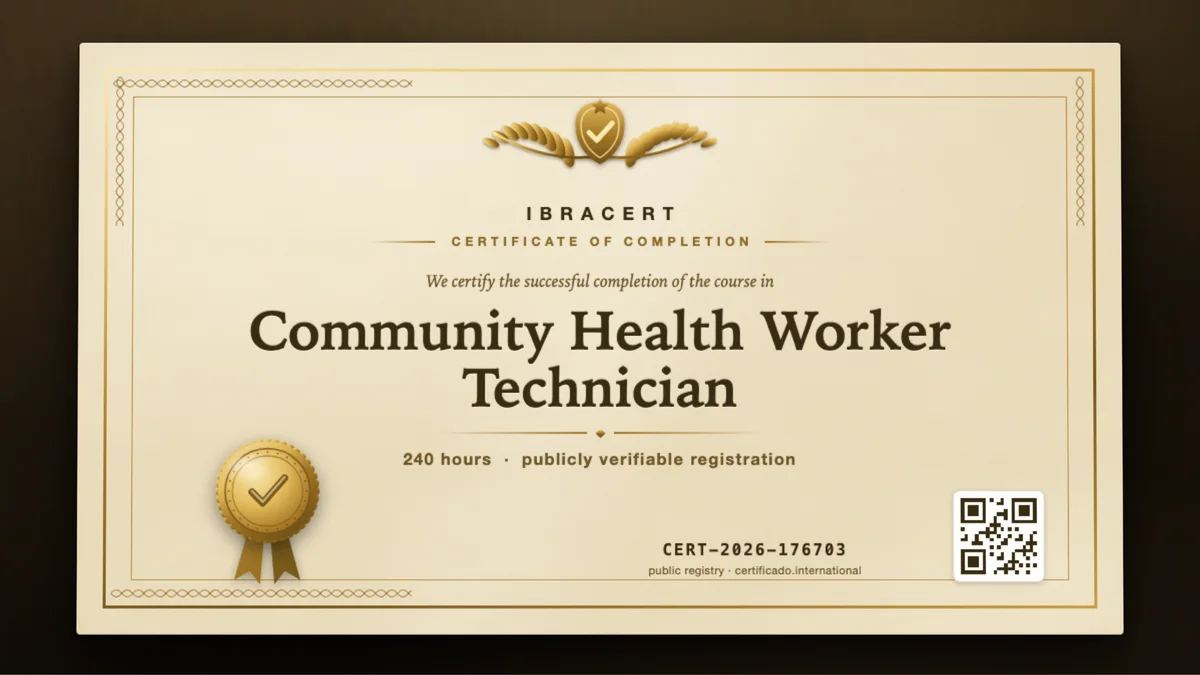 Cover of the Community Health Worker Technician course