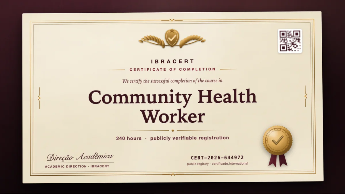 Cover of the Community Health Worker course
