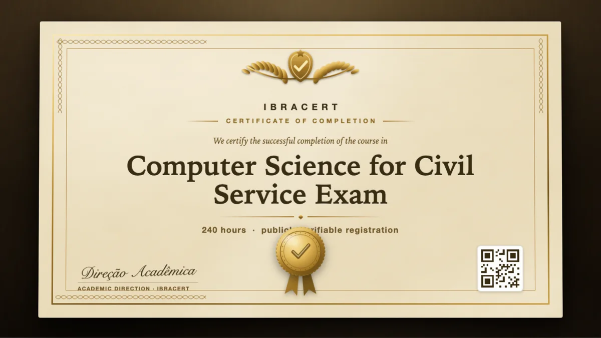 Cover of the Computer Science for Civil Service Exam course