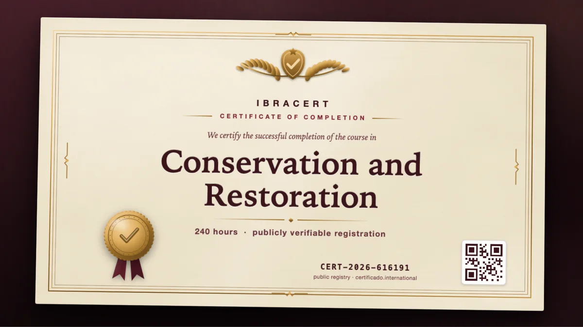 Cover of the Conservation and Restoration course