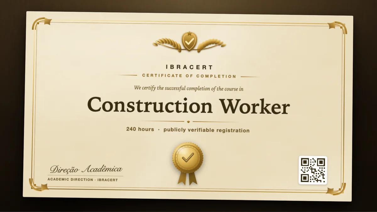 Cover of the Construction Worker course