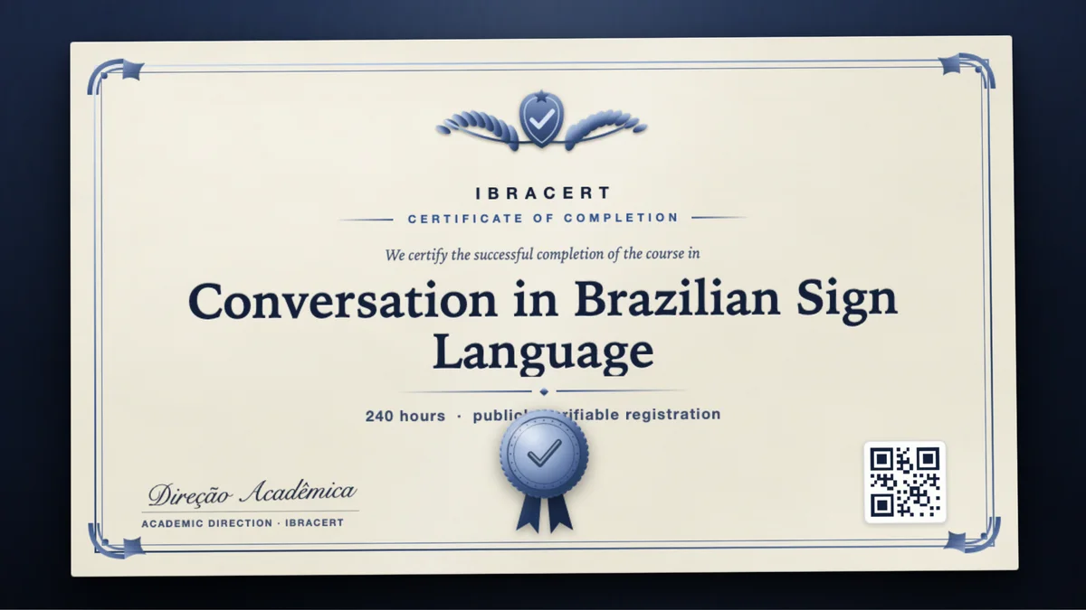 Cover of the Conversation in Brazilian Sign Language course