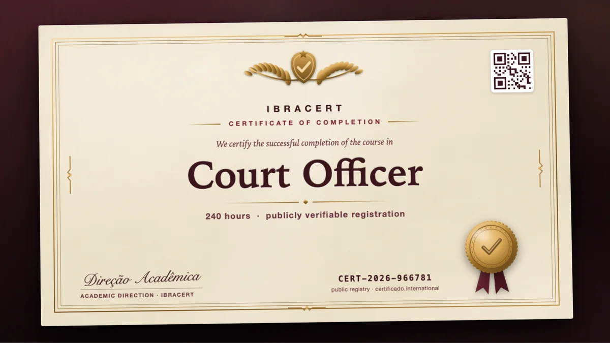Cover of the Court Officer course