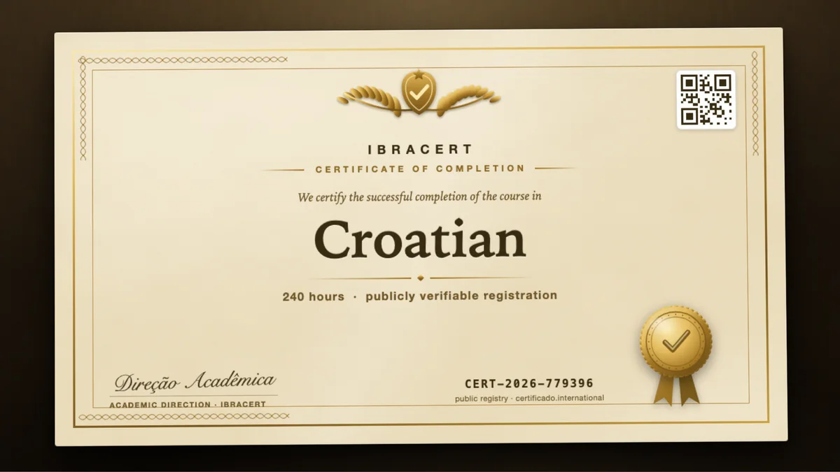 Cover of the Croatian course