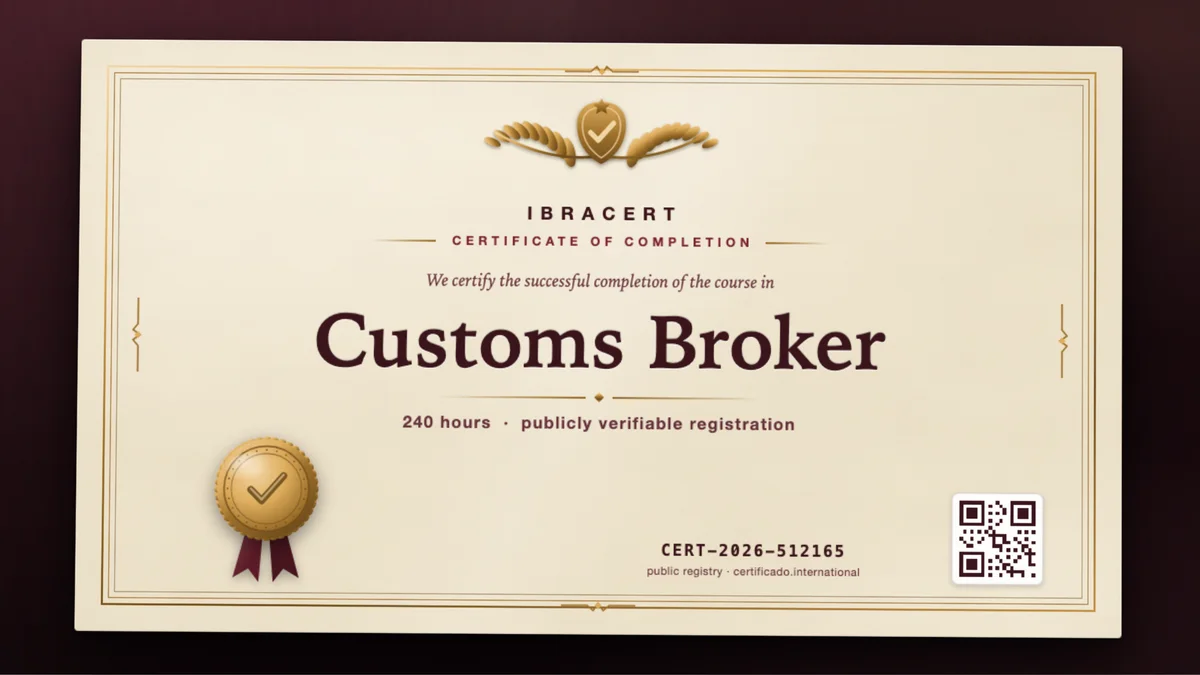 Cover of the Customs Broker course