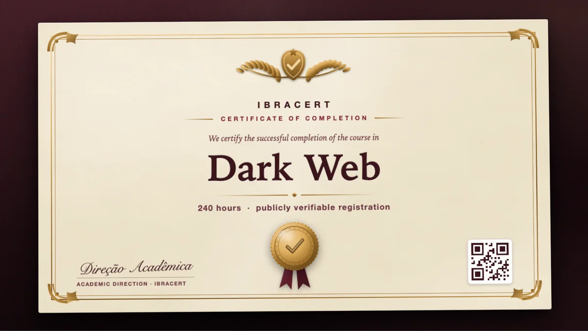 Cover of the Dark Web course