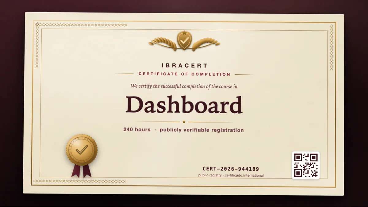 Cover of the Dashboard course