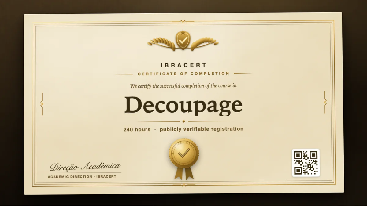 Cover of the Decoupage course