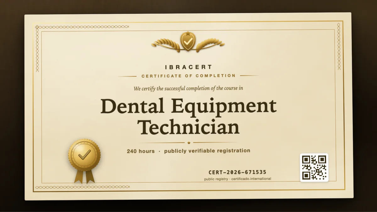 Cover of the Dental Equipment Technician course