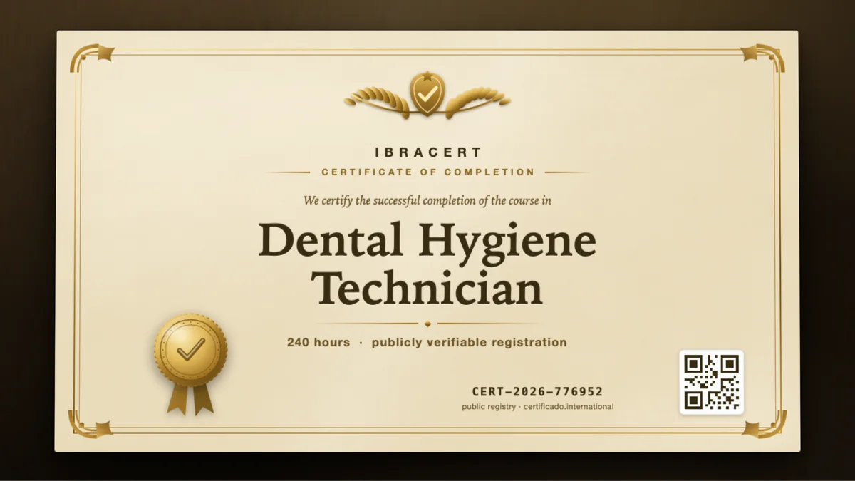 Cover of the Dental Hygiene Technician course