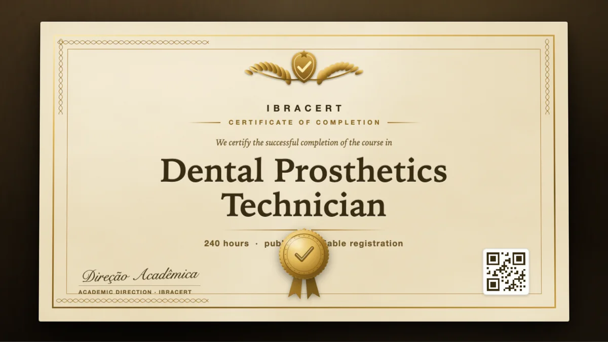 Cover of the Dental Prosthetics Technician course