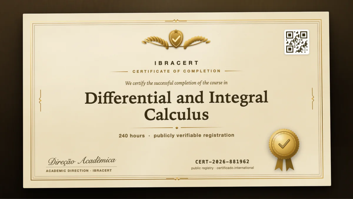 Cover of the Differential and Integral Calculus course