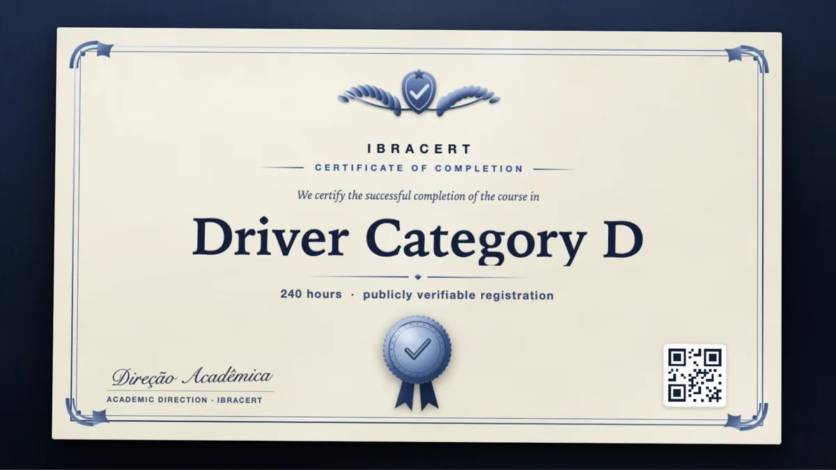 Cover of the Driver Category D course