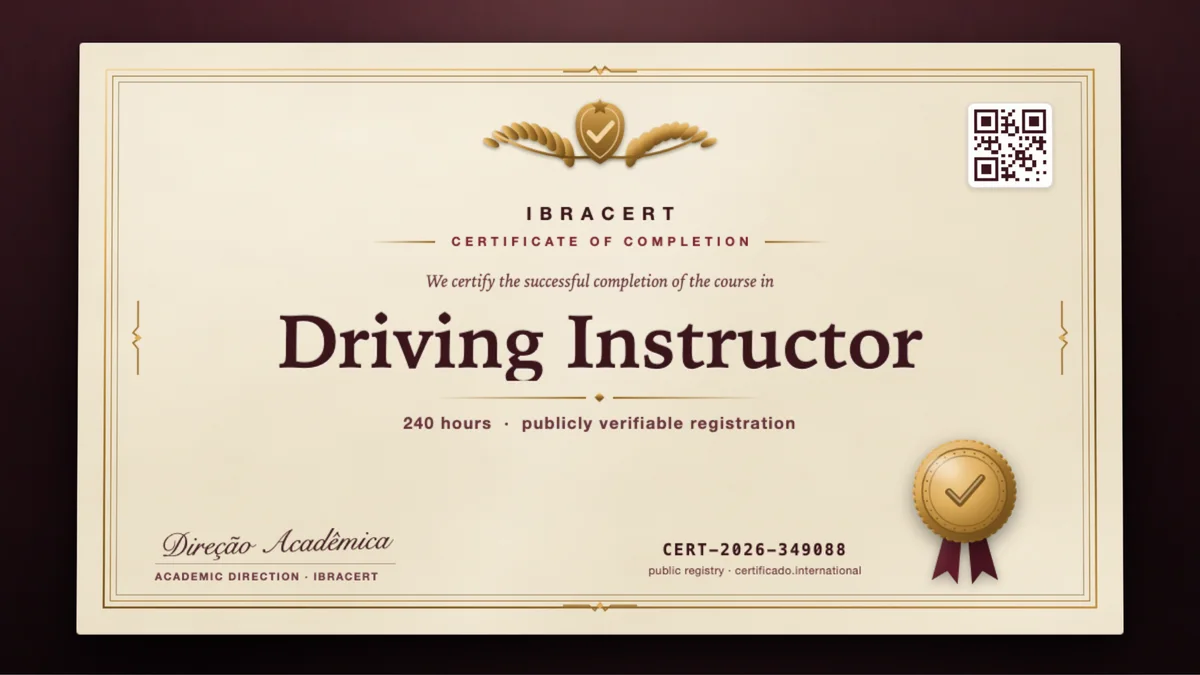 Cover of the Driving Instructor course