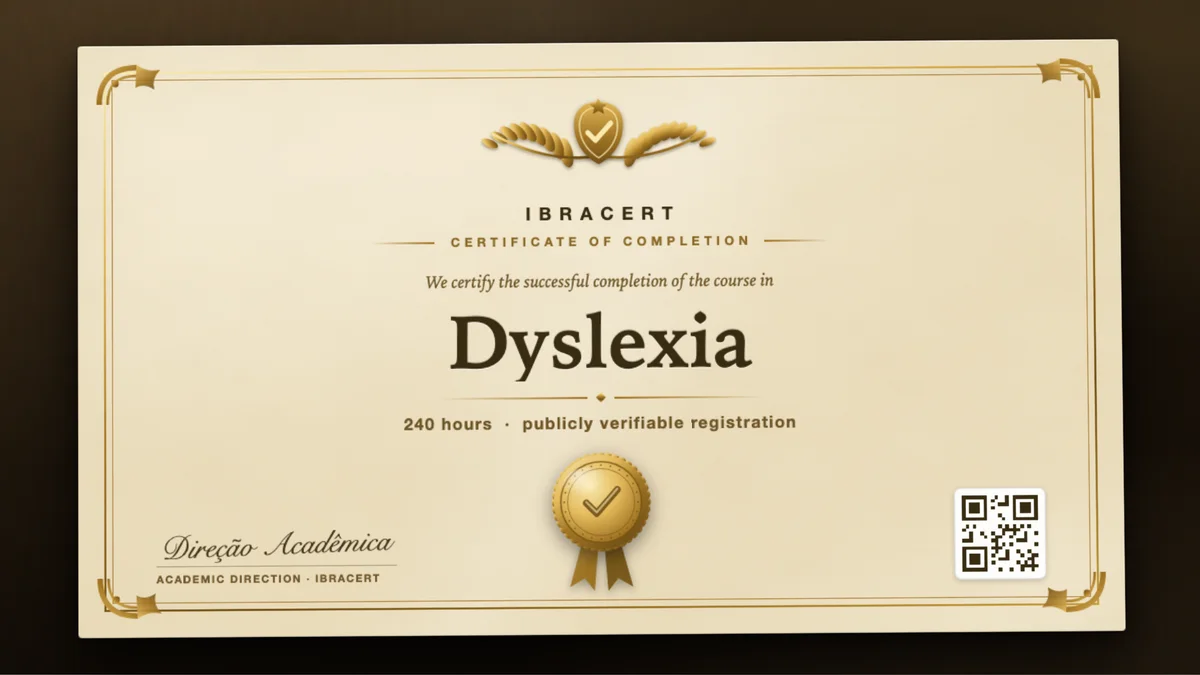 Cover of the Dyslexia course