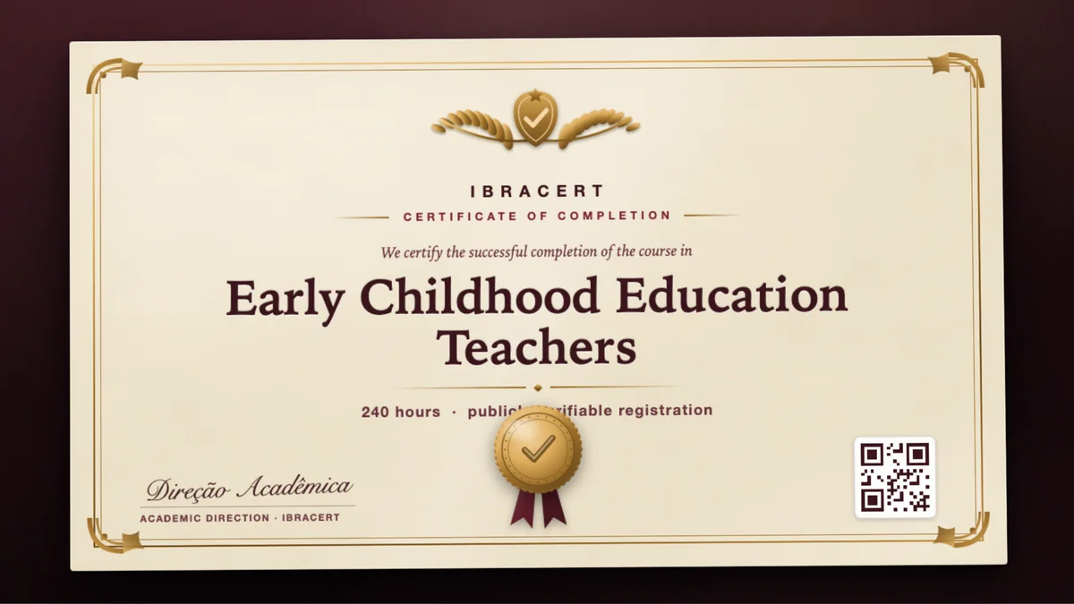 Cover of the Early Childhood Education Teachers course