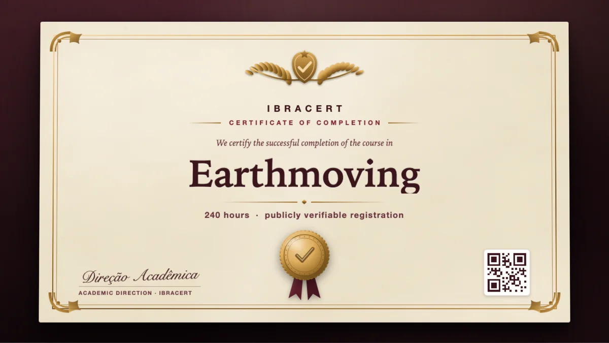 Cover of the Earthmoving course