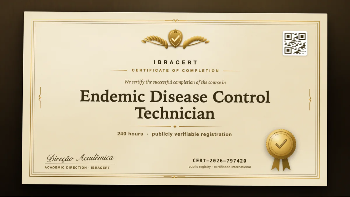 Cover of the Endemic Disease Control Technician course