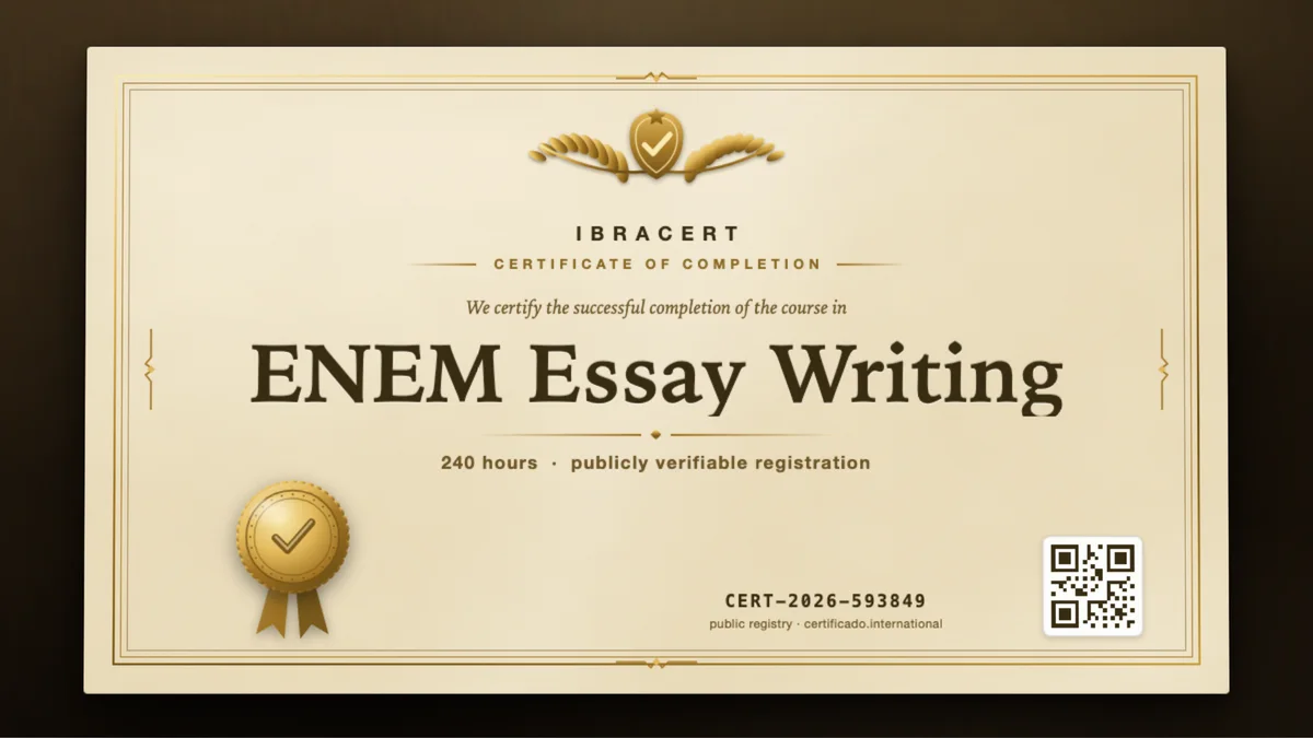 Cover of the ENEM Essay Writing course