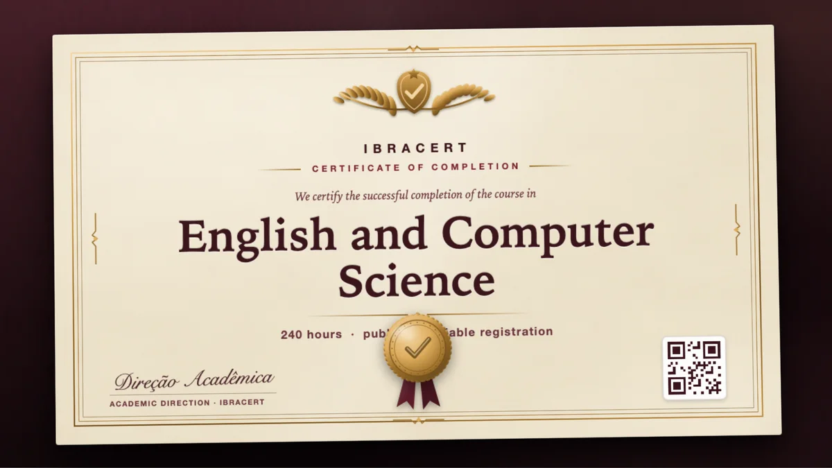 Cover of the English and Computer Science course
