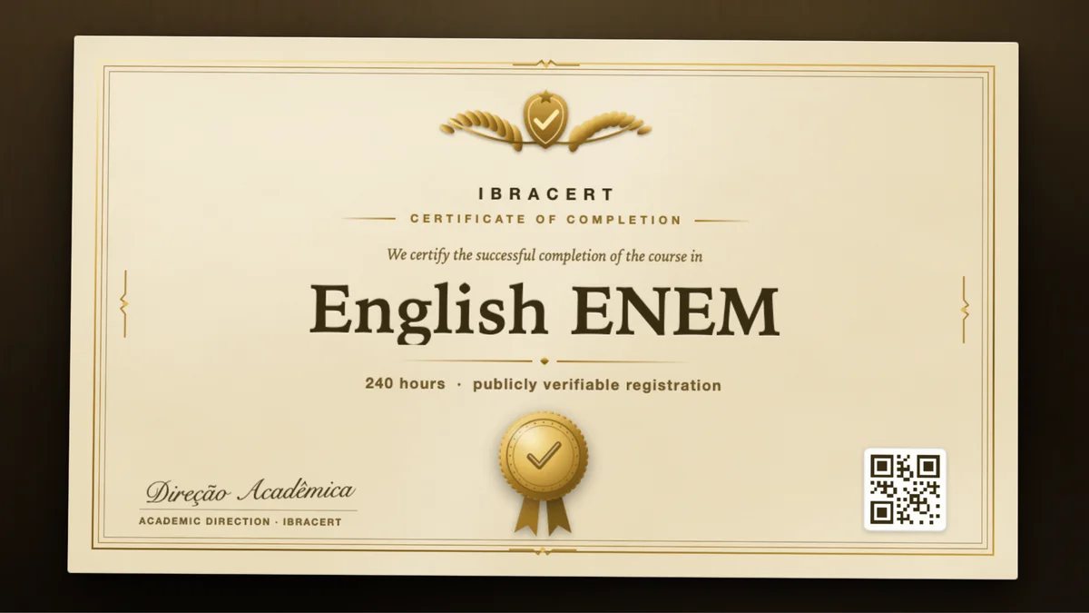Cover of the English ENEM course