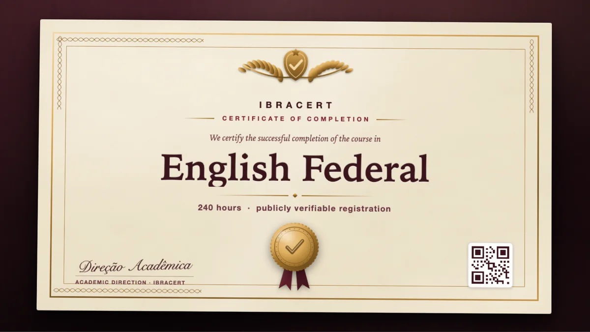 Cover of the English Federal course