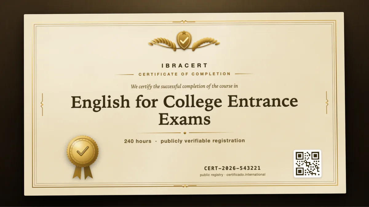 Cover of the English for College Entrance Exams course