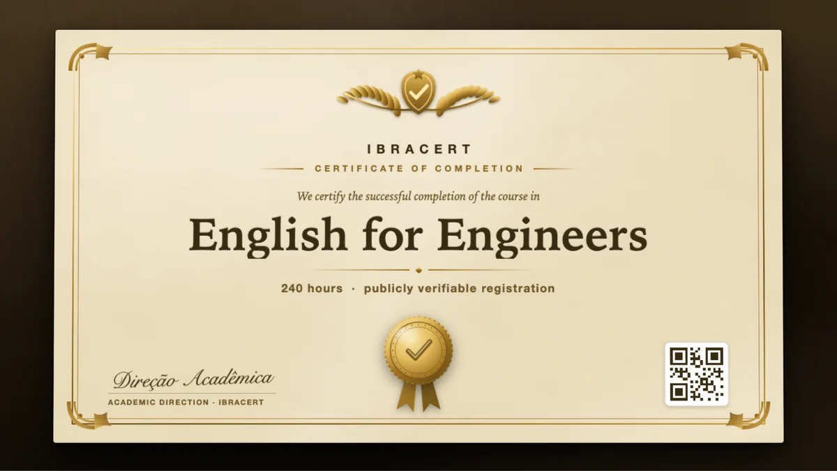 Cover of the English for Engineers course