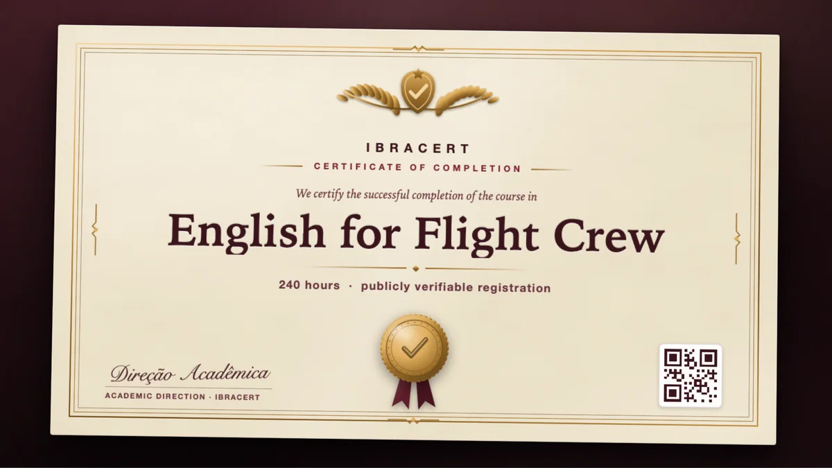 Cover of the English for Flight Crew course