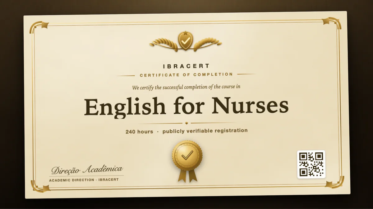 Cover of the English for Nurses course