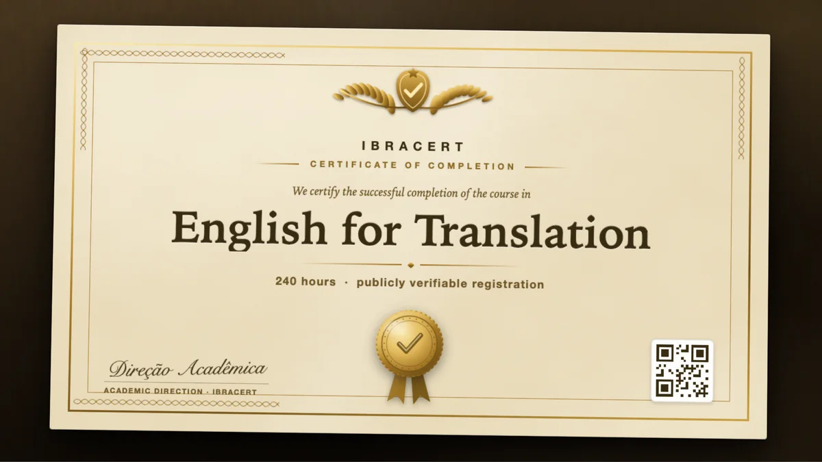 Cover of the English for Translation course