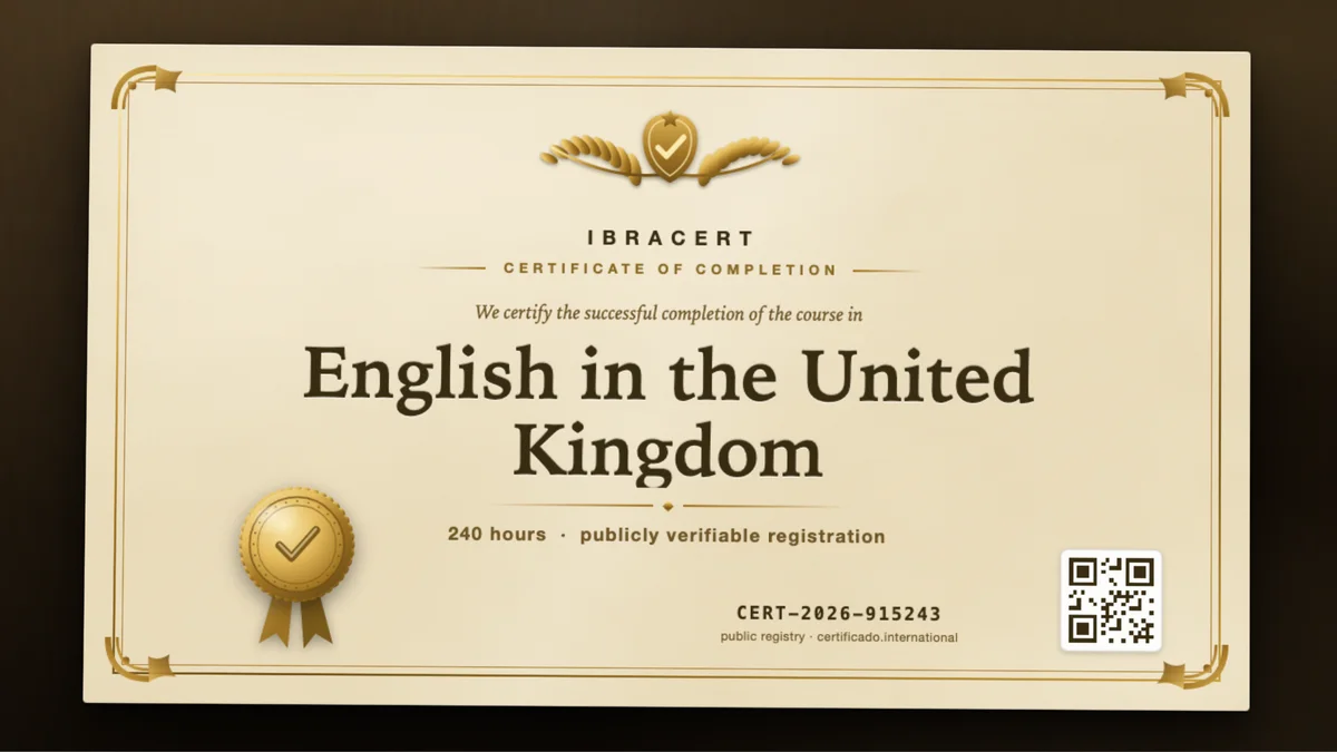 Cover of the English in the United Kingdom course