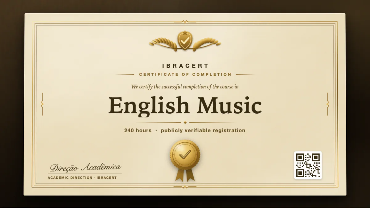Cover of the English Music course