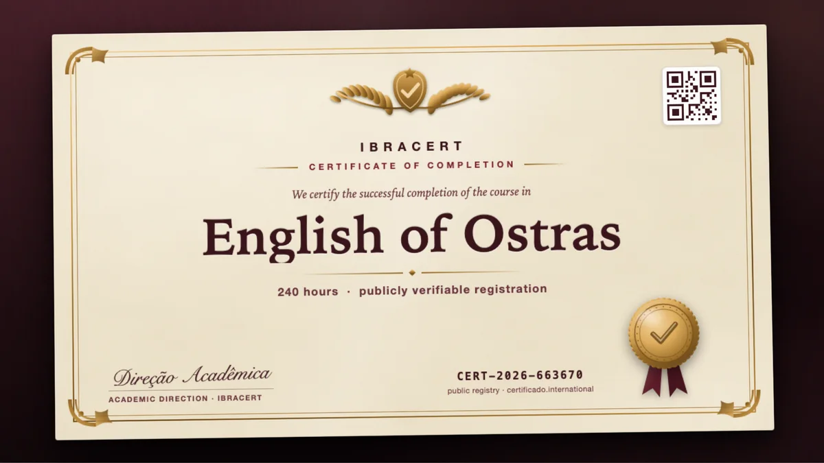 Cover of the English of Ostras course