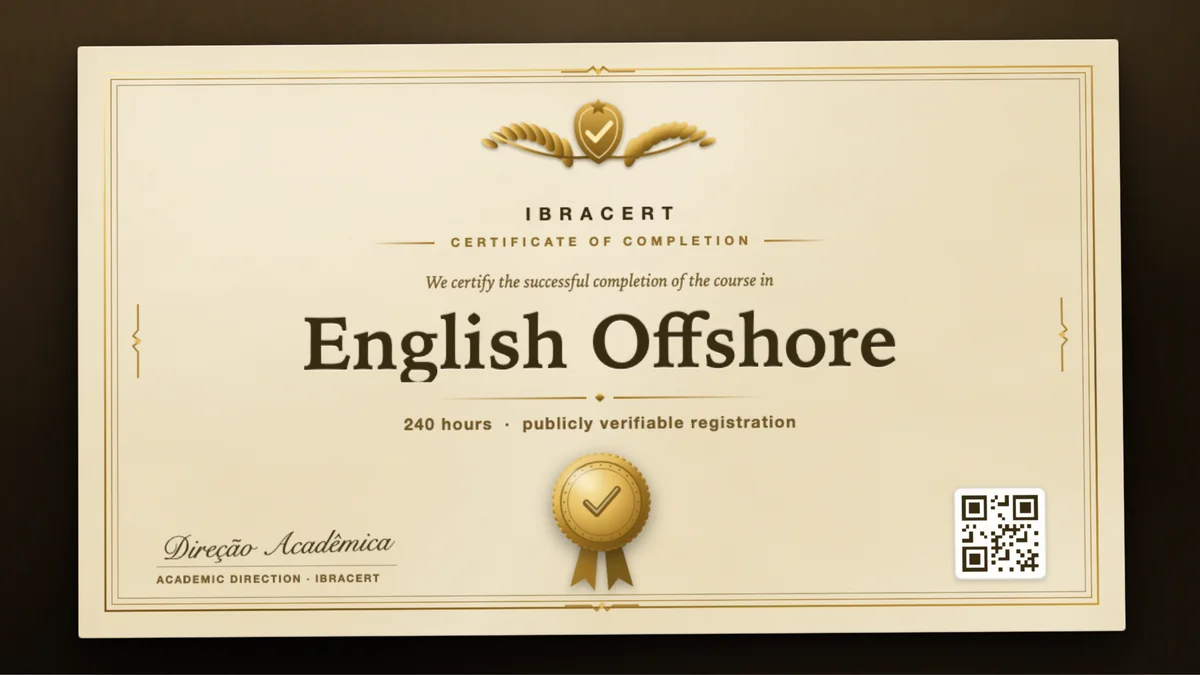Cover of the English Offshore course