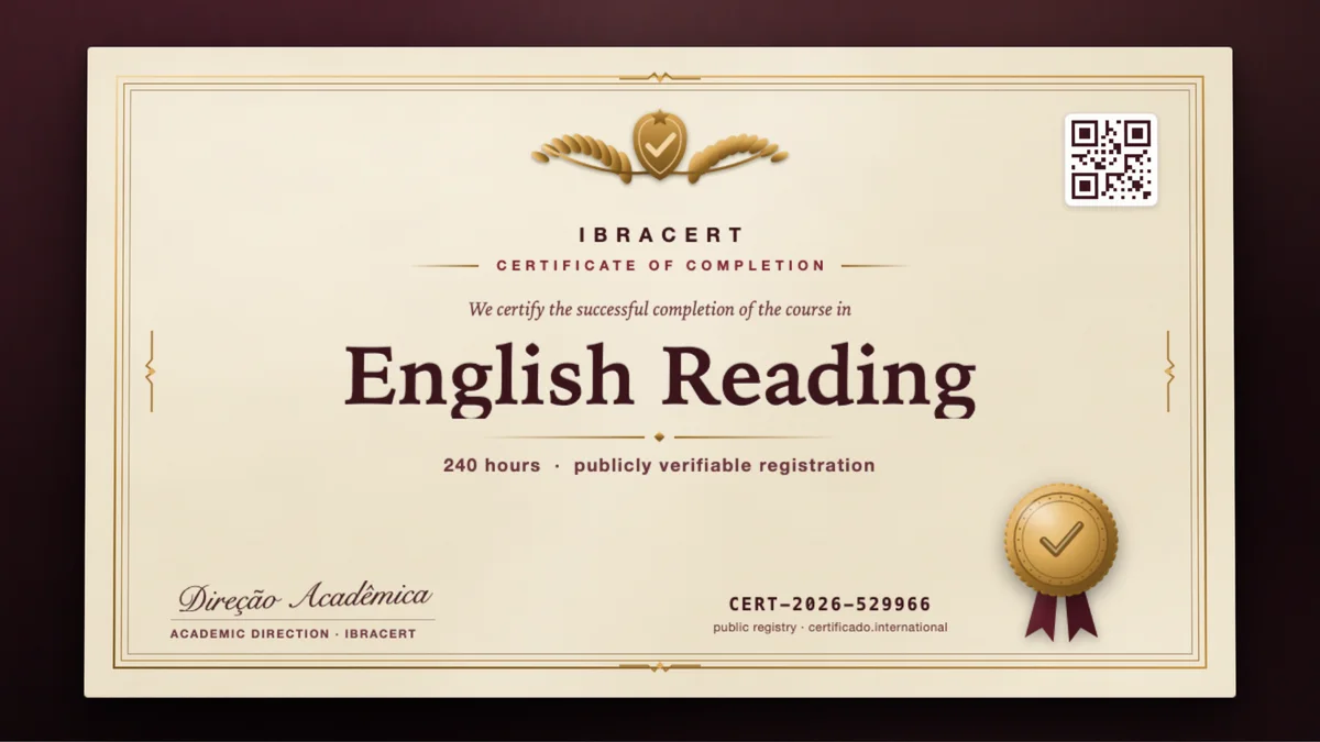 Cover of the English Reading course