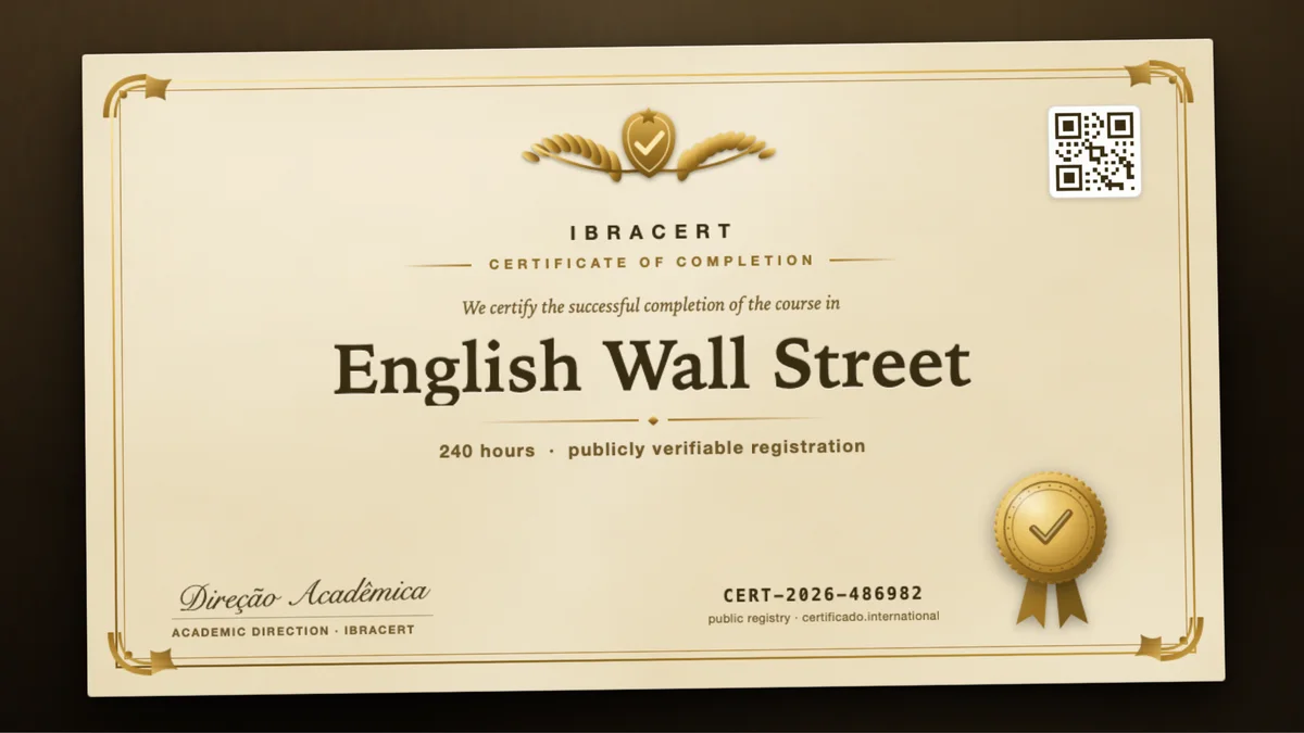 Cover of the English Wall Street course
