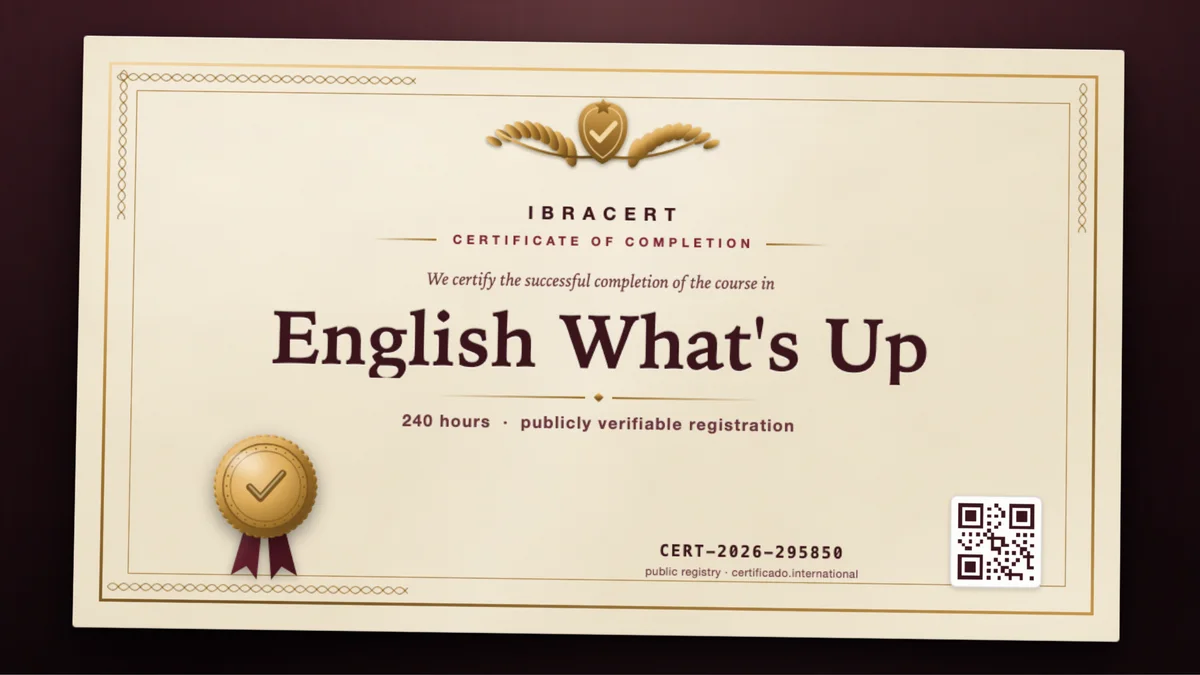 Cover of the English What's Up course